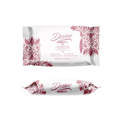 Desire Intimate Refreshing Unscented Feminine Wipes