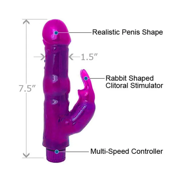 Bath Time Buddy Purple Waterproof Vibrator