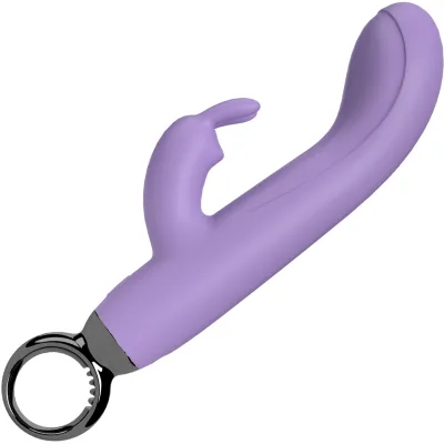 PrimO Rabbit Rechargeable Waterproof Silicone Dual Stimulation Vibrator By Screaming O Lilac