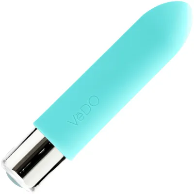 BAM MINI Rechargeable Bullet Silicone Vibrator by VeDO Turquoise