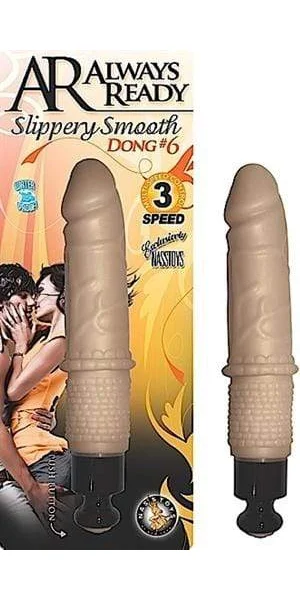 Always Ready Slippery Smooth Dong #6 - Flesh