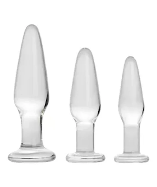 Dosha 3 Piece Glass Anal Plug Kit — image 7 of 8