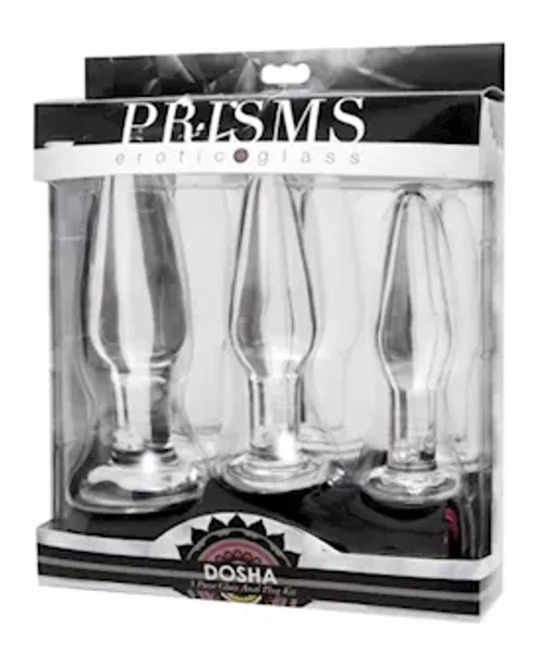 Dosha 3 Piece Glass Anal Plug Kit — image 8 of 8