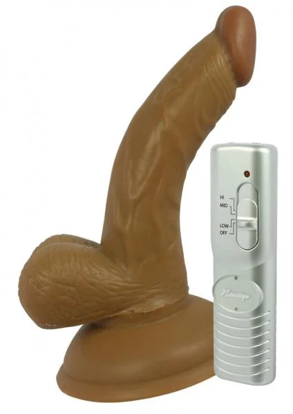 Latin Vibrating Curved Dong Balls Brown 4 Inches — image 4 of 6