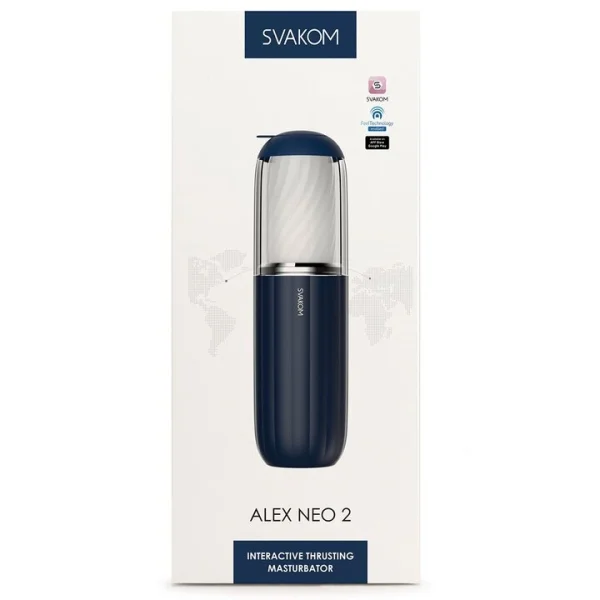 Svakom Alex Neo 2 7 Function App Controlled Thrusting Masturbator