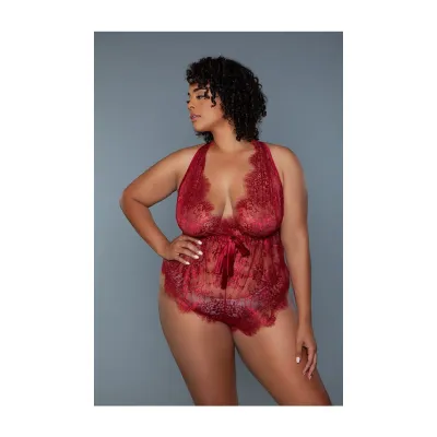 Nancy Lace V neck Teddy
