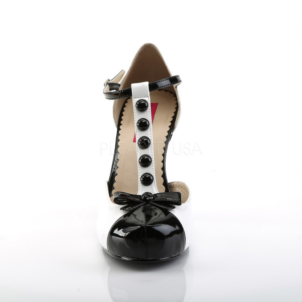 4 1/2 inches Heel, 3/4 inches PF T-Strap Pump W/Bow — image 6 of 12