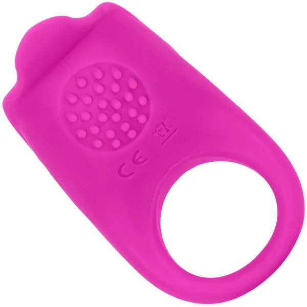 Silicone Rechargeable Teasing Enhancer Vibrating Cock Ring By CalExotics
