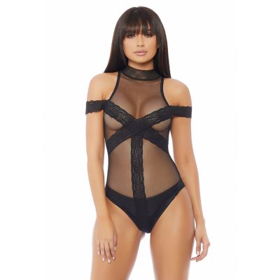 Breakdown Teddy Black Kinky Lingerie