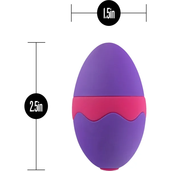 Aria Flutter Tongue Vibrating Silicone Clitoral Simulator by Blush - Purple