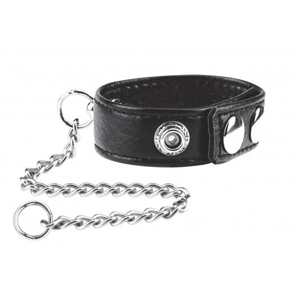 C & B Gear Snap Cock Ring with Leash 12 inches