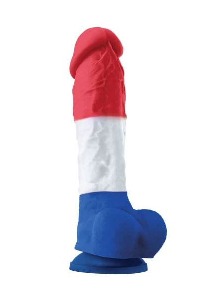 Colours Pleasures 8 Inch Tricolor Dildo