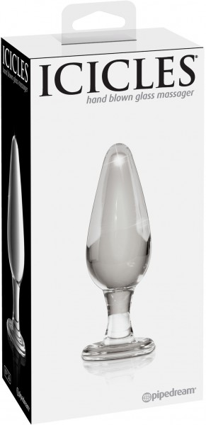 4" Perfect Glass Butt Plug