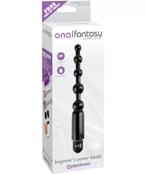 Anal Fantasy Collection Beginner's Power Beads - Black — image 5 of 6
