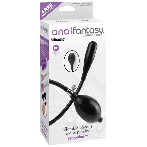 Anal Fantasy Collection Inflatable Silicone Ass Expander - Black — image 8 of 8