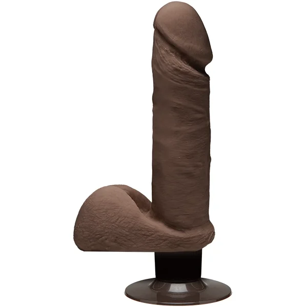 The D 7 inch Vibrating Perfect D - Chocolate