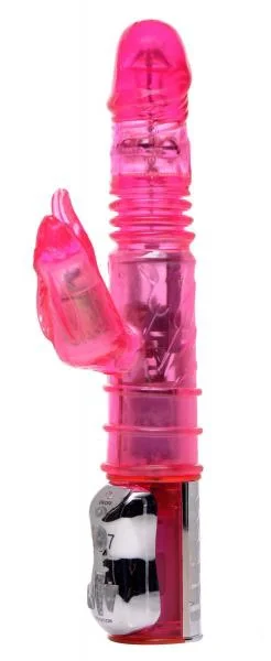 Orgasmic Jumping  7 Function Thrusting Rabbit - Pink