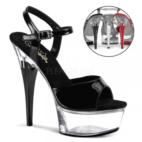 CAPTIVA-609 - 6" Ankle Strap PF Sandal W/RS On Heel — image 9 of 12