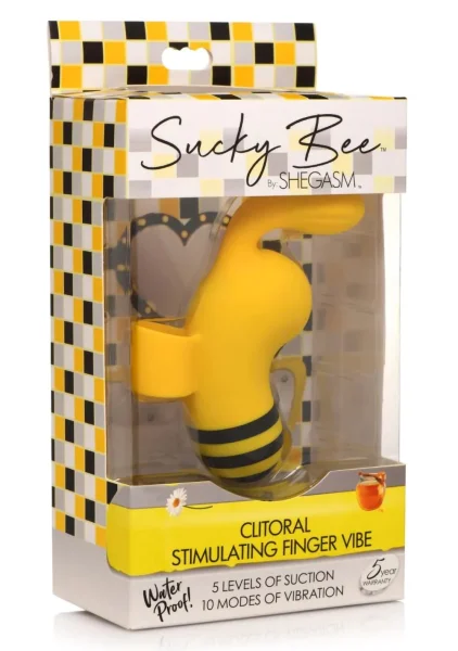 Shegasm Sucky Bee Clitoral Stimulating Finger Vibe