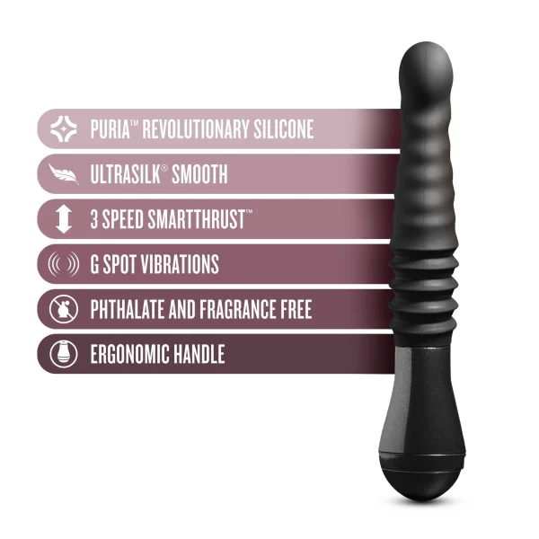 Temptasia Lazarus Thrusting Dildo Black