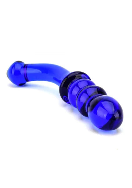 Spectrum Ribbed G-Spot Glass Dildo — image 18 of 25