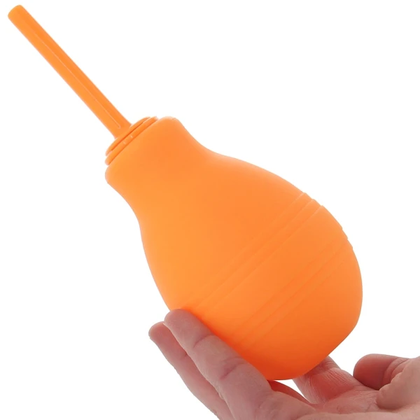 Cheeky One Way Flow Douche Anal Cleansing Tool By CalExotics - Orange