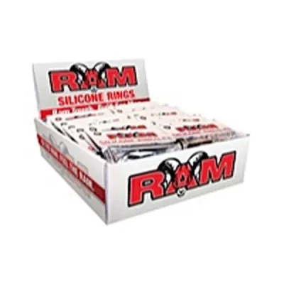 Ram Silicone Rings Pop Box Assorted Display 24 Pieces