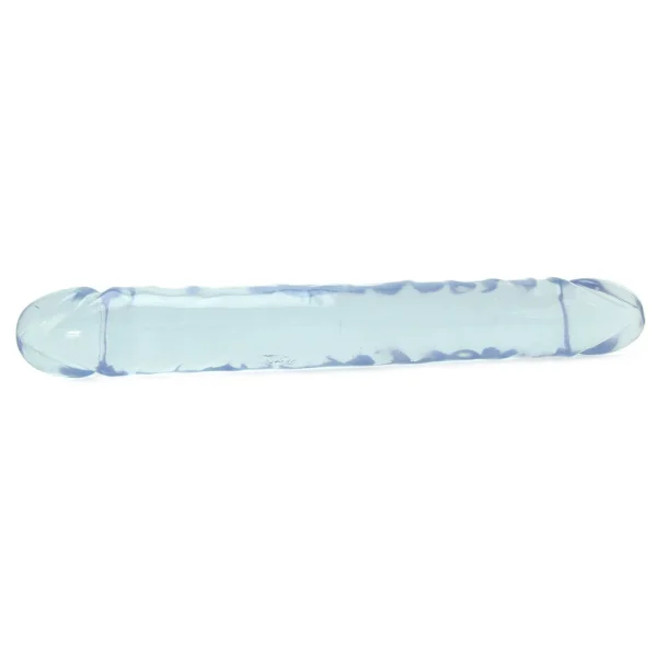 Crystal Jellies Jr Double Dong 12 Inch - Clear