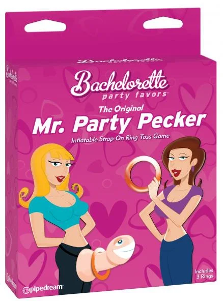 Mr Party Pecker Inflatable Strap On Ring Toss Game
