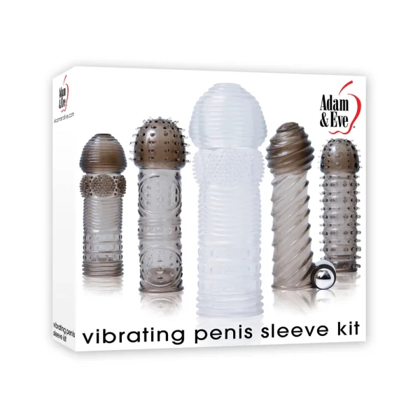 Vibrating Penis Sleeve Kit Smoke/Clear — image 4 of 6