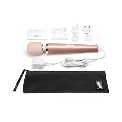 Personal Massagers Le Wand Powerful Plug in Vibrating Massager Rose Gold