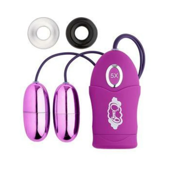 Bullets & Discreet: Cloud 9 Dual Vibrating Pleasure Bullet Turbo Speed Purple