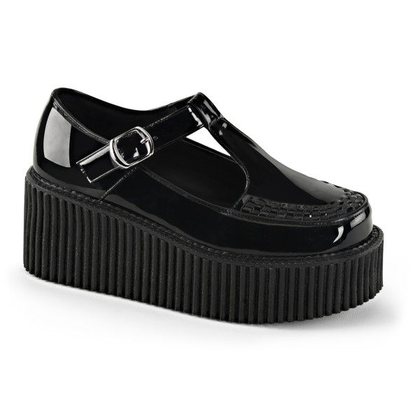 3 inches PF T-Strap Creeper w/Side Cutout & Buckle Detail — image 5 of 8