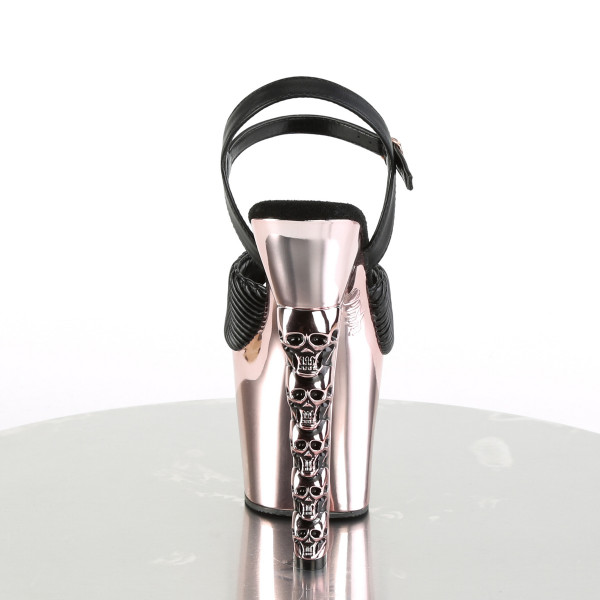 7 inches Skull Stacked Heel, 3 1/4 inches PF Ankle Strap Sandal — image 4 of 4