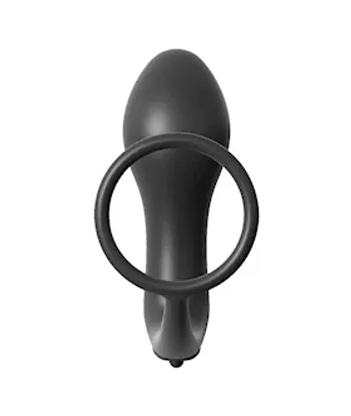 Anal Fantasy Collection Ass-gasm Cockring Vibrating Plug - Black — image 6 of 8
