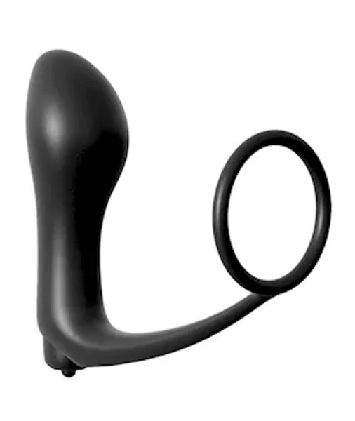 Anal Fantasy Collection Ass-gasm Cockring Vibrating Plug - Black — image 5 of 8