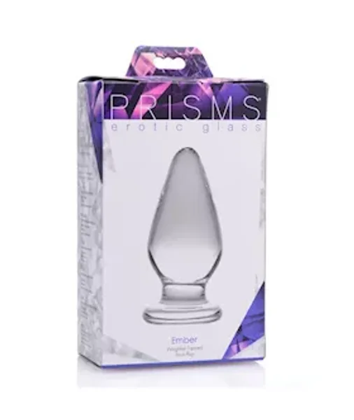 Ember Weighted Tapered Anal Plug - Clear — image 9 of 10