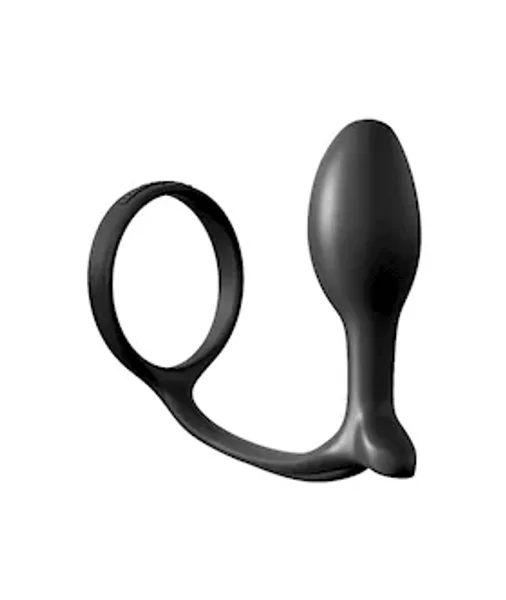 Anal Fantasy Collection Ass-gasm Cockring Beginners Butt Plug - Black — image 8 of 12