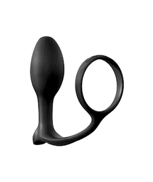 Anal Fantasy Collection Ass-gasm Cockring Beginners Butt Plug - Black — image 10 of 12