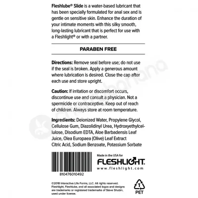 Fleshlube Slide Anal Lubricant 237ml