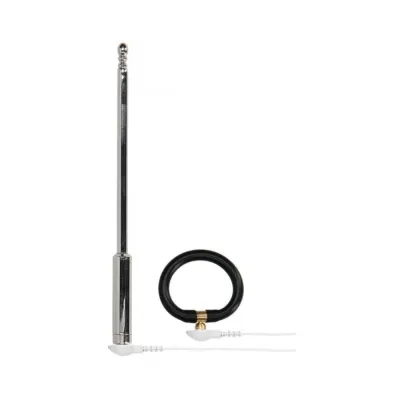 E stim Urethral Sounding Set Large Silver