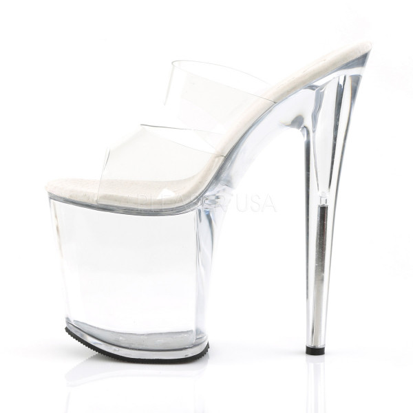 FLAMINGO-802 - 8" Heel Two Band Platform Slide — image 3 of 8