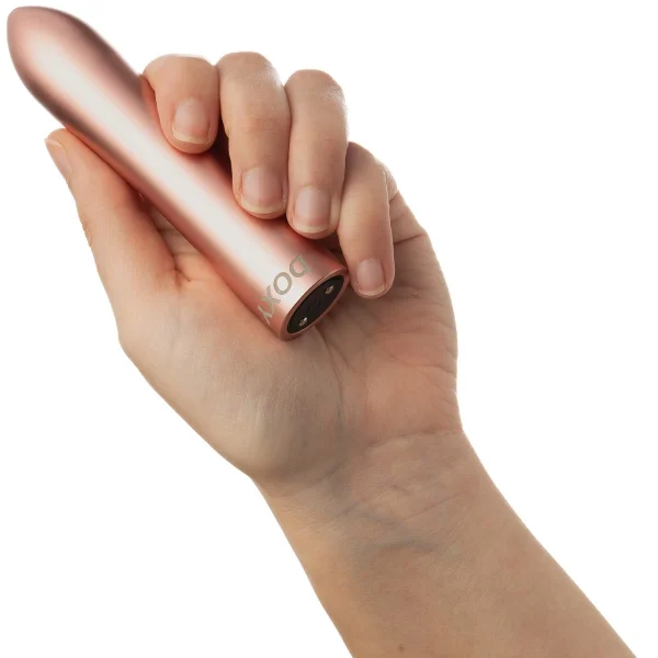 Doxy Bullet Rechargeable Waterproof Aluminum Vibrator - Rose Gold