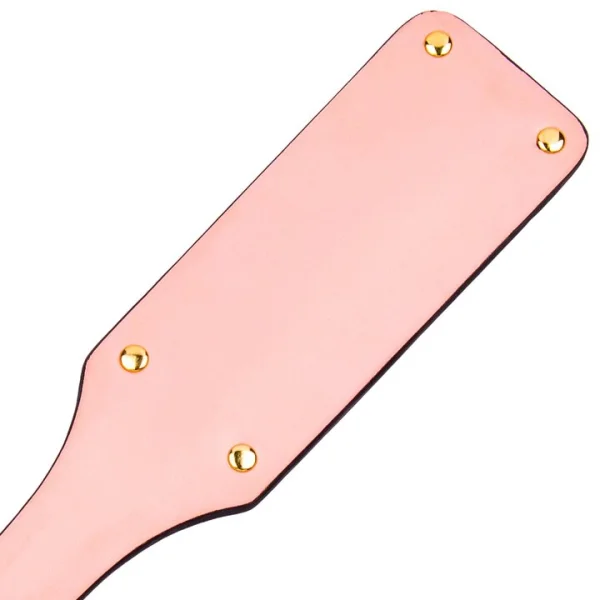 Bondara Luxe Bow To Me Pink and Blue PU Paddle – 14 Inch