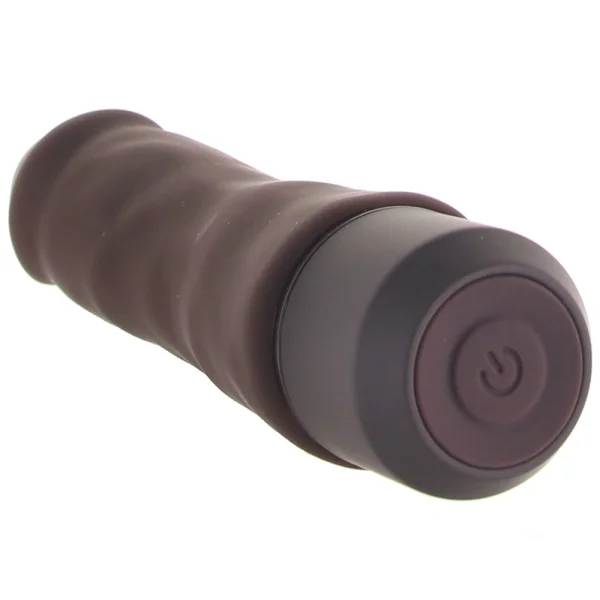 Dr. Skin Silicone Dr. Steve Waterproof Vibrating 7" Dildo By Blush - Chocolate