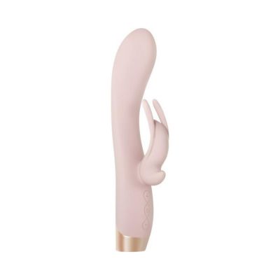 Evolved Golden Bunny Dual Motors 10 Function And Speeds Usb Rechargeable Cable Included Silicone Wat