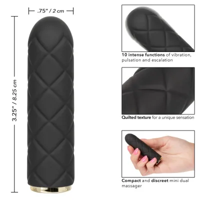 CalExotics Raven Quilted Seducer Rechargeable Bullet Vibrator