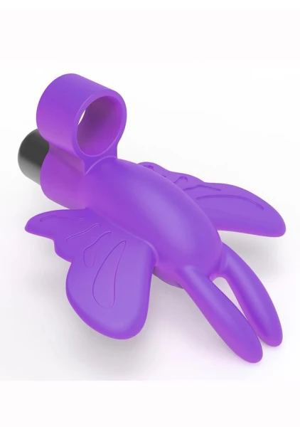 The 9's Flirt Finger Butterfly Finger Vibrator Pink