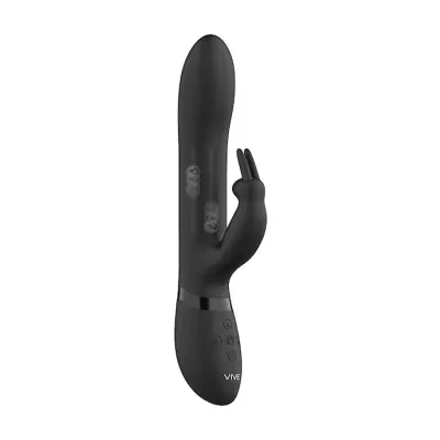 Amoris Stimulating Beads Rabbit Black 8 Inch