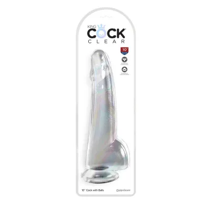 Products King Cock 10 With Balls Clear